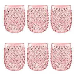 ABODE HOMEWARES Hobnail 6-pc. Drinkware Set