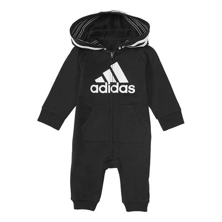 adidas Baby Unisex Hooded Long Sleeve Active Jumpsuit