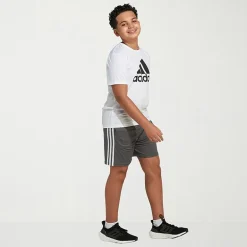 adidas Big Kid Boys Adjustable Waist Mid Rise Knit Pull-On Short