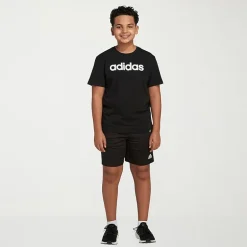 adidas Big Kid Boys Adjustable Waist Mid Rise Knit Pull-On Short