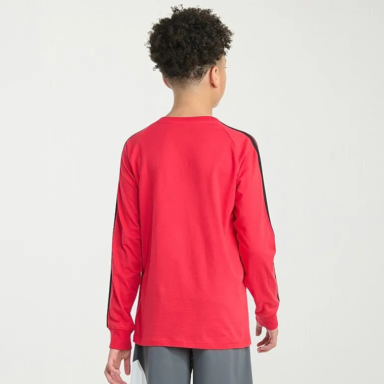 adidas Big Kid Boys Crew Neck Long Sleeve Regular Fit Graphic T-Shirt
