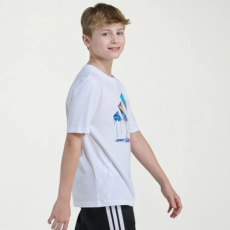 adidas Big Kid Boys Crew Neck Short Sleeve Regular Fit Graphic T-Shirt