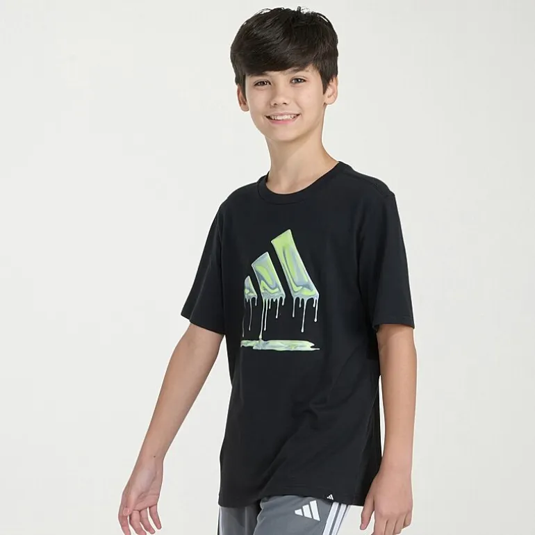 adidas Big Kid Boys Crew Neck Short Sleeve Regular Fit Graphic T-Shirt