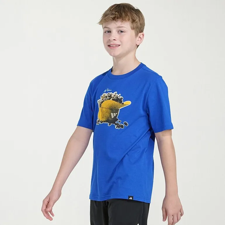adidas Big Kid Boys Crew Neck Short Sleeve Regular Fit Graphic T-Shirt