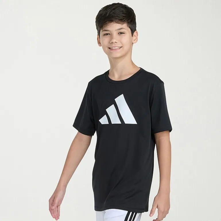 adidas Big Kid Boys Crew Neck Short Sleeve Active T-Shirt