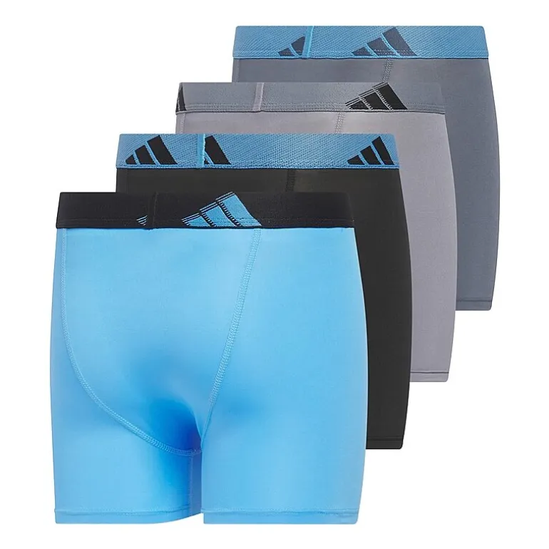 adidas Big Kid Boys 4 Pack Boxer Briefs S-5158609a