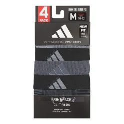 adidas Big Kid Boys 4 Pack Boxer Briefs S-5160295a