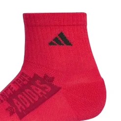 adidas Big Kid Boys 6 Pair Quarter Ankle Socks