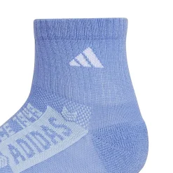 adidas Big Kid Boys 6 Pair Quarter Ankle Socks