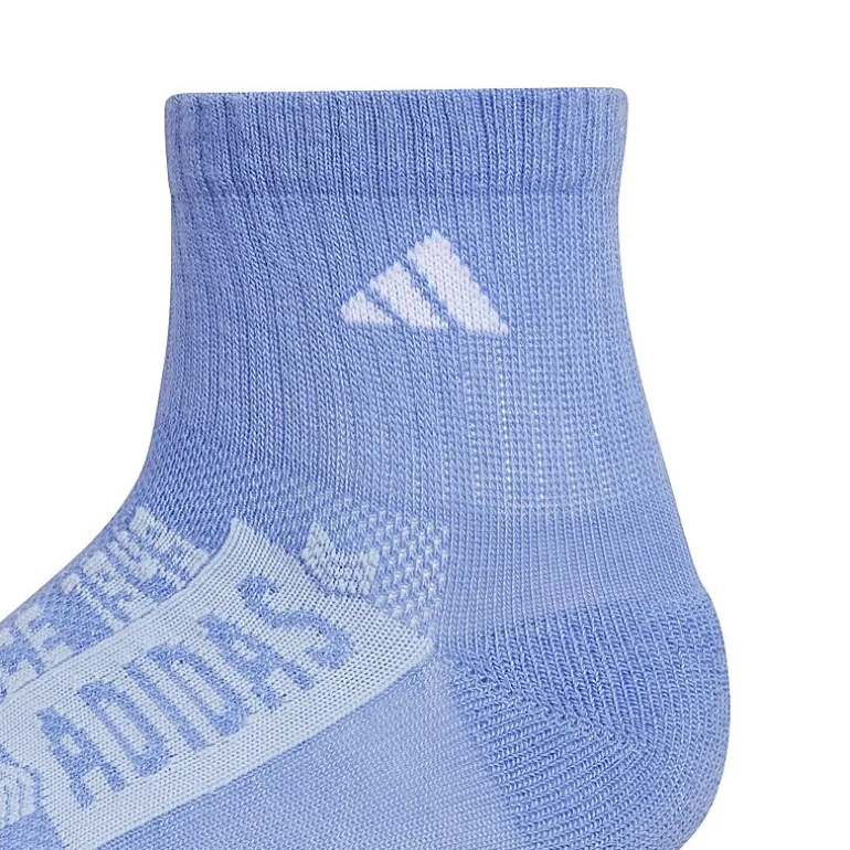 adidas Big Kid Boys 6 Pair Quarter Ankle Socks