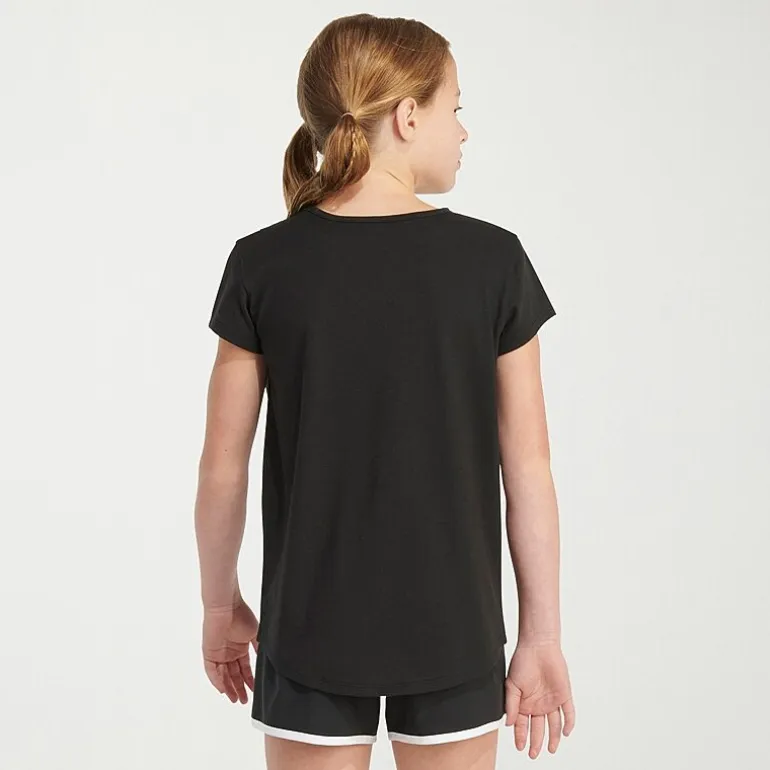 adidas Big Kid Girls Crew Neck Short Sleeve Regular Fit Graphic T-Shirt