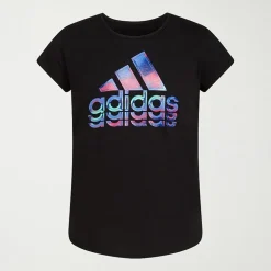 adidas Big Kid Girls Crew Neck Short Sleeve Regular Fit Graphic T-Shirt