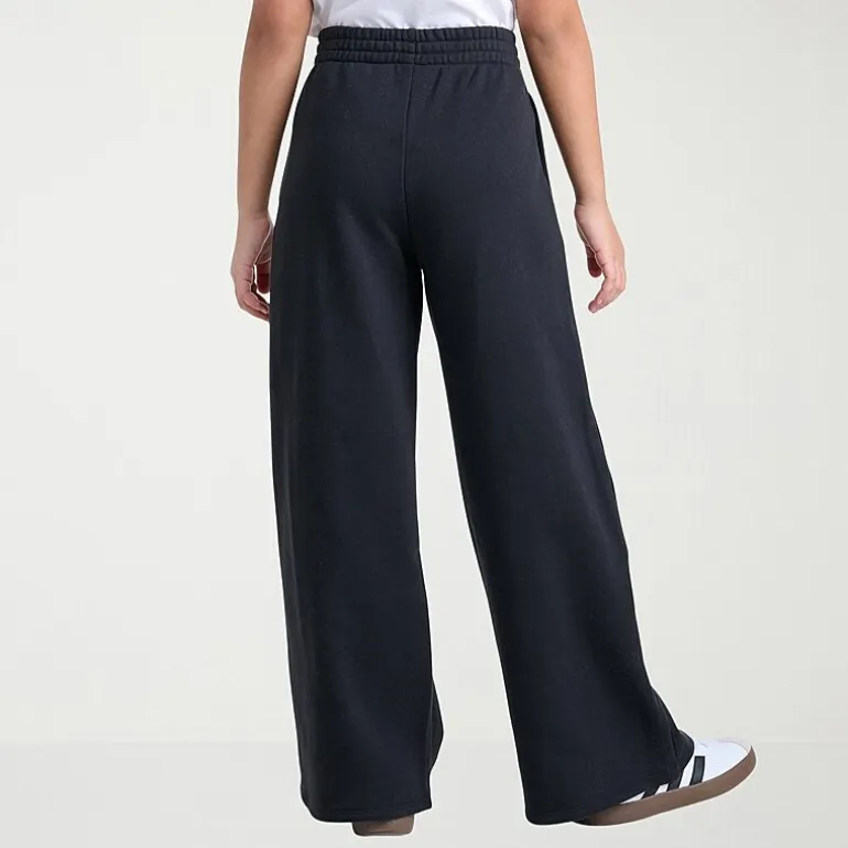 adidas Big Kid Girls Mid Rise Wide Leg Regular Fit Fleece Pull-On Pant
