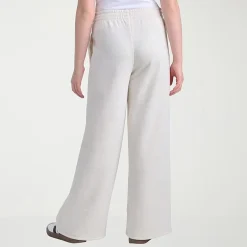 adidas Big Kid Girls Mid Rise Wide Leg Regular Fit Fleece Pull-On Pant