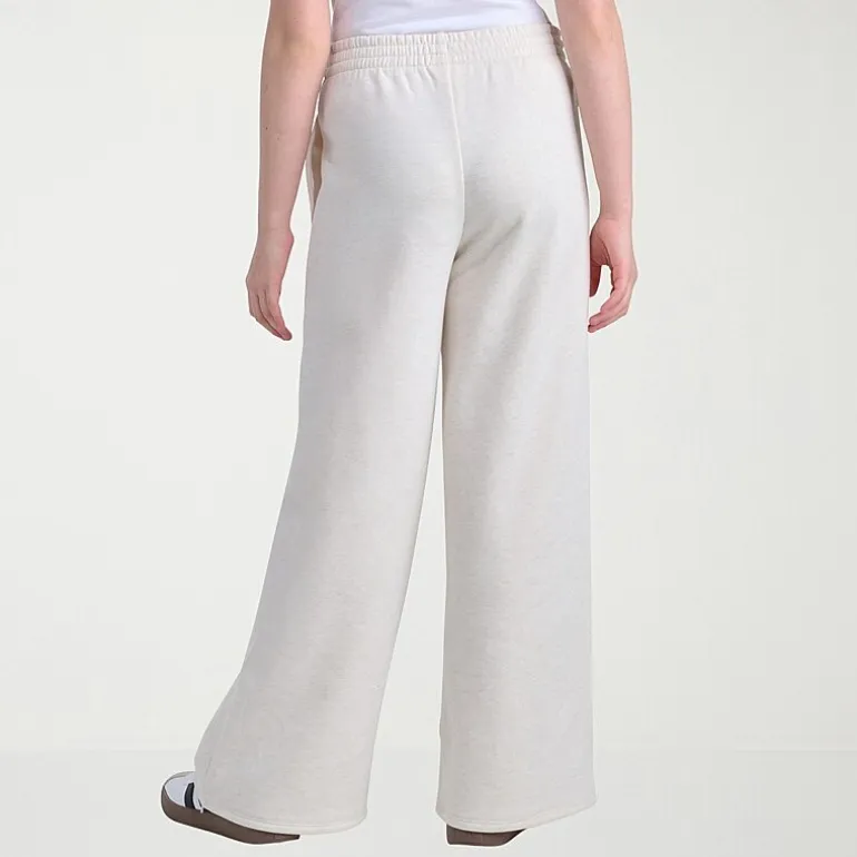 adidas Big Kid Girls Mid Rise Wide Leg Regular Fit Fleece Pull-On Pant
