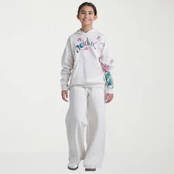 adidas Big Kid Girls Mid Rise Wide Leg Regular Fit Fleece Pull-On Pant