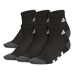 adidas Boys 6 Pair Quarter Ankle Socks