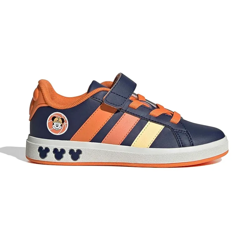 adidas Cloudfoam Grand Court El Little Kid Boys Mickey Mouse Sneakers