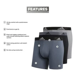 adidas Cotton Mens 3 Pack Boxer Briefs 5152359a