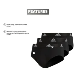 adidas Cotton Mens 3 Pack Briefs 5152357a