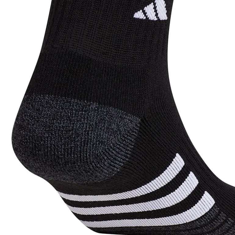adidas Cushioned Mens 3 Pair Big and Tall Quarter Ankle Socks