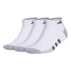 adidas Cushioned Mens 3 Pair Big and Tall Low Cut Socks