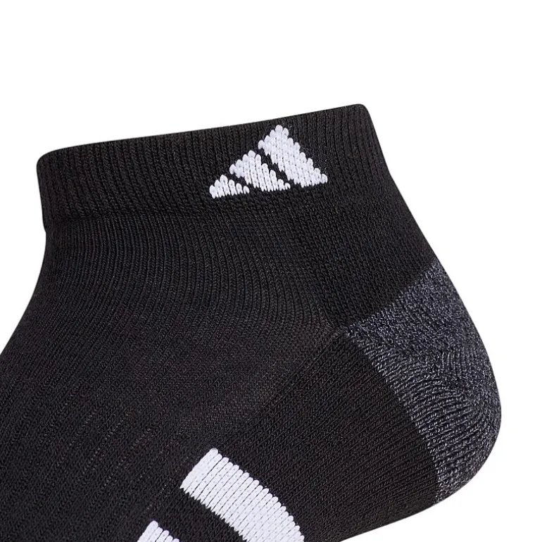 adidas Cushioned Mens 3 Pair Big and Tall Low Cut Socks