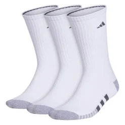 adidas Cushioned Mens 3 Pair Big and Tall Crew Socks