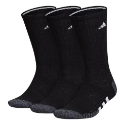 adidas Cushioned Mens 3 Pair Big and Tall Crew Socks