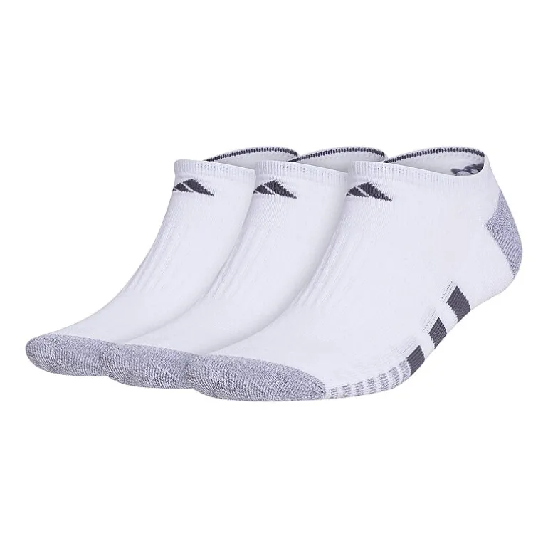 adidas Cushioned Mens 3 Pair Big and Tall No Show Socks