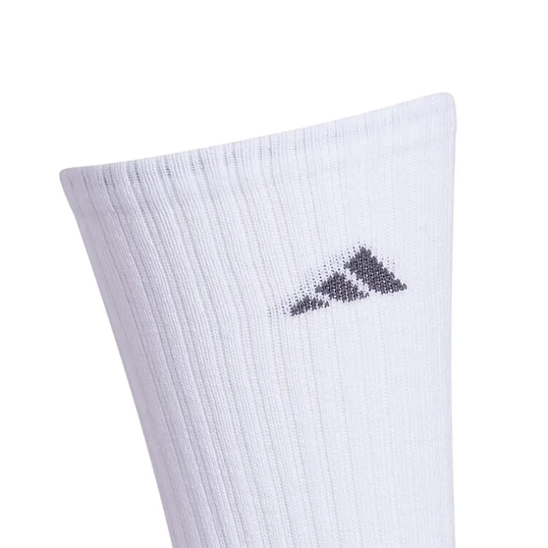 adidas Cushioned Mens 3 Pair Crew Socks