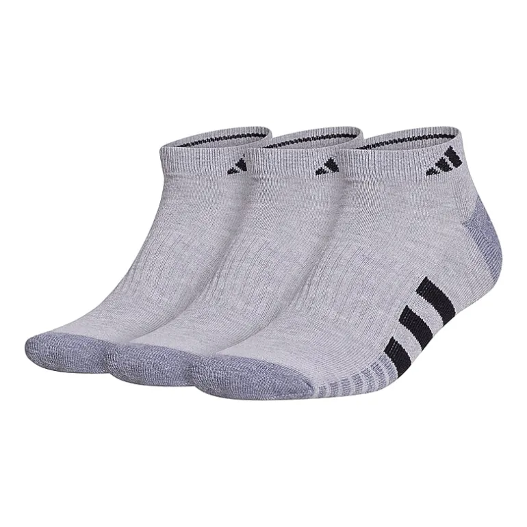 adidas Cushioned Mens 3 Pair Low Cut Socks
