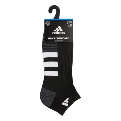 adidas Cushioned Mens 3 Pair Low Cut Socks