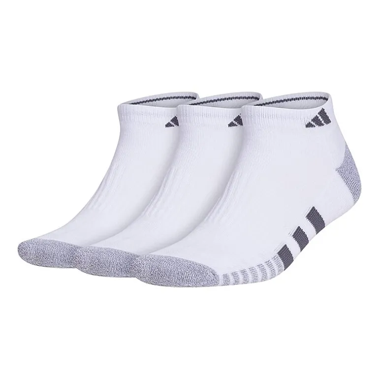 adidas Cushioned Mens 3 Pair Low Cut Socks