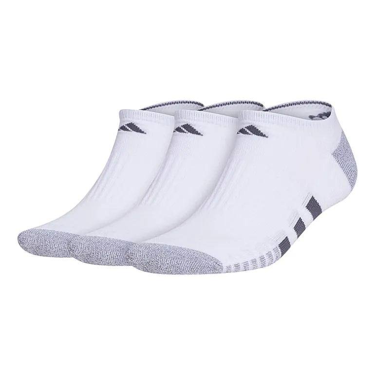 adidas Cushioned Mens 3 Pair No Show Socks