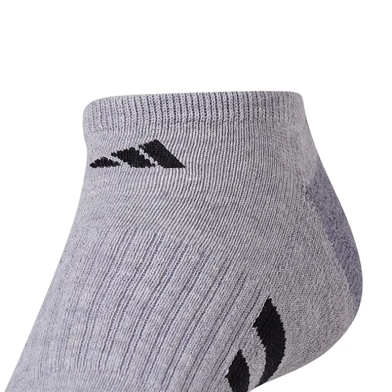 adidas Cushioned Mens 3 Pair No Show Socks
