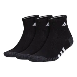 adidas Cushioned Mens 3 Pair Quarter Ankle Socks