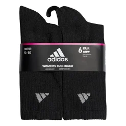 adidas Cushioned Womens 6 Pair Crew Socks