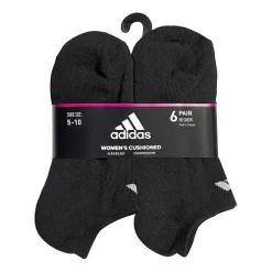 adidas Cushioned Womens 6 Pair No Show Socks