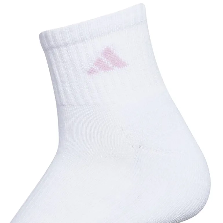 adidas Cushioned Womens 6 Pair Quarter Ankle Socks