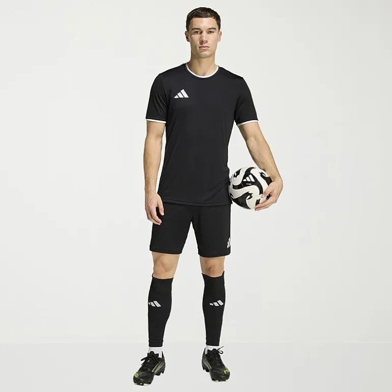 adidas Entrada Mens 9" Mid Rise Soccer Short