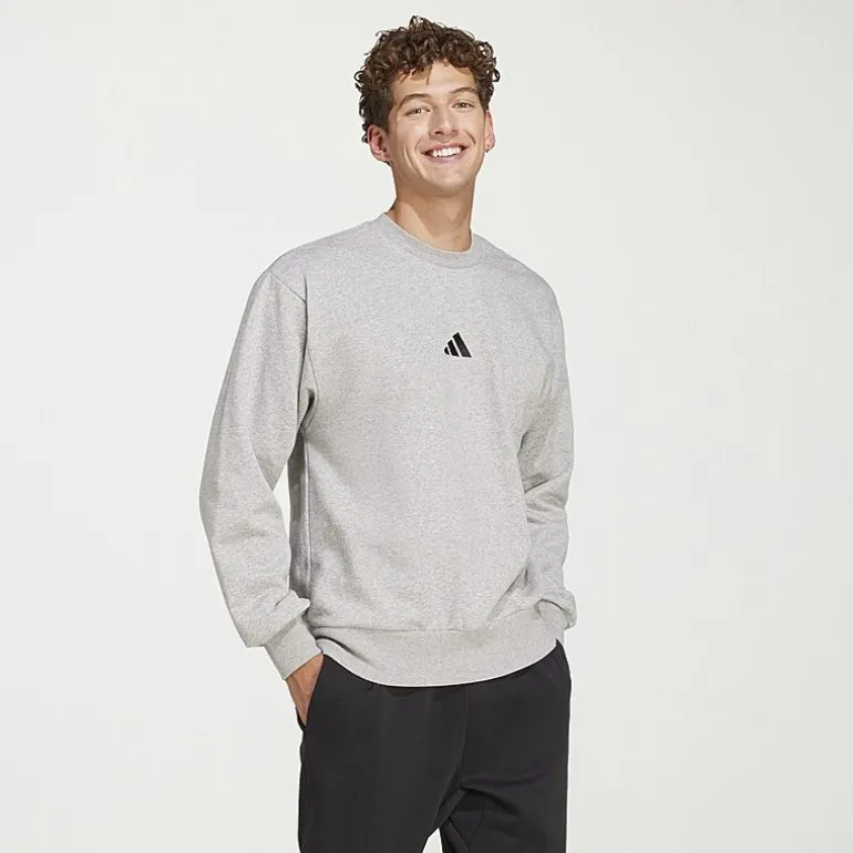 adidas Feel Cozy Mens Crew Neck Long Sleeve Sweatshirt