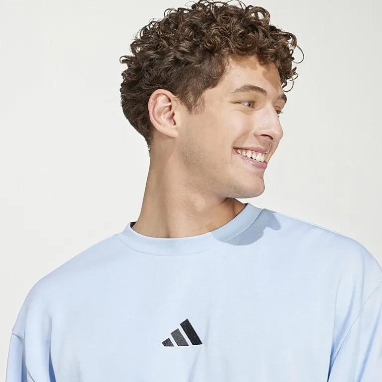 adidas Feel Cozy Mens Crew Neck Long Sleeve Sweatshirt