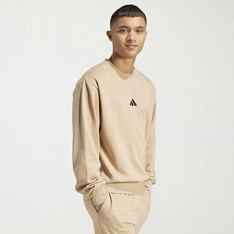 adidas Feel Cozy Mens Crew Neck Long Sleeve Sweatshirt