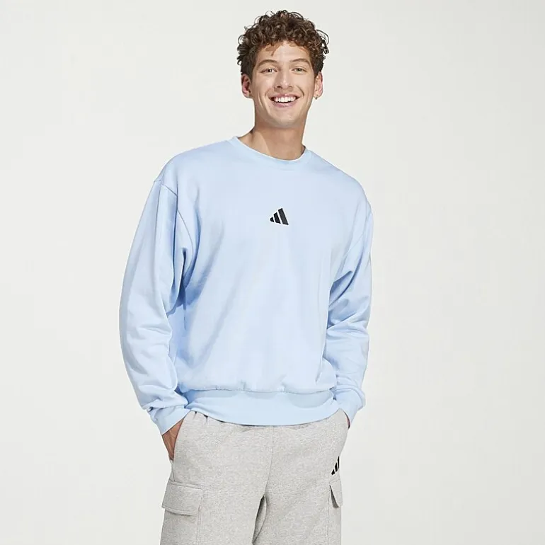 adidas Feel Cozy Mens Crew Neck Long Sleeve Sweatshirt