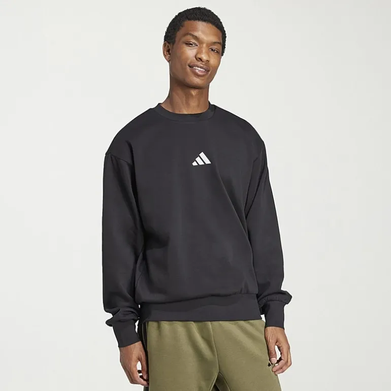 adidas Feel Cozy Mens Crew Neck Long Sleeve Sweatshirt