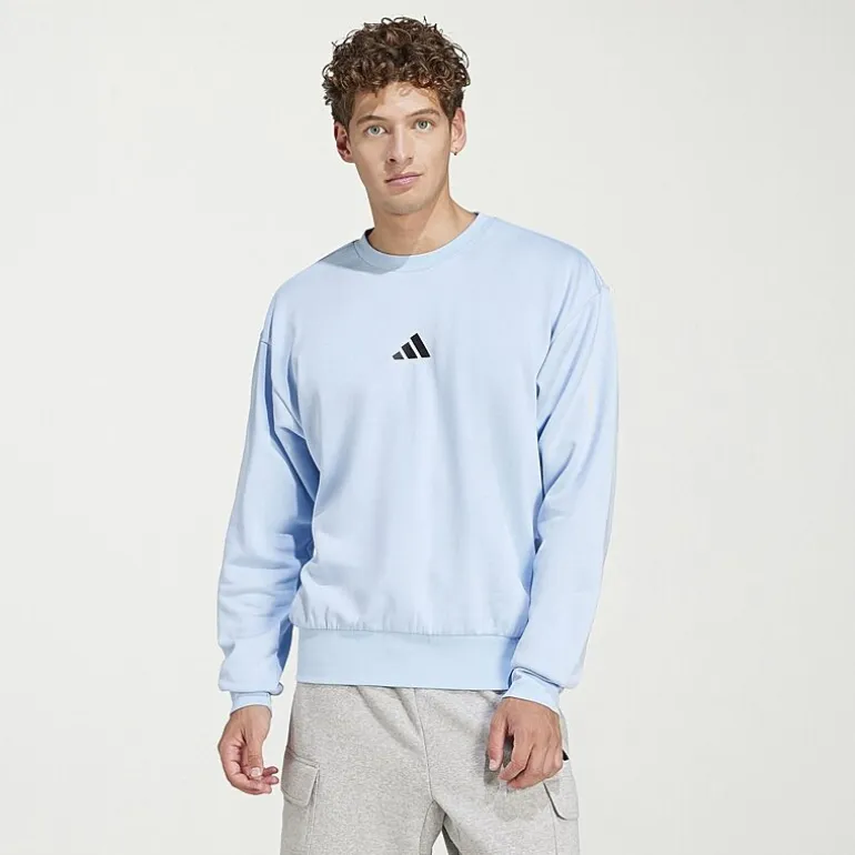 adidas Feel Cozy Mens Crew Neck Long Sleeve Sweatshirt