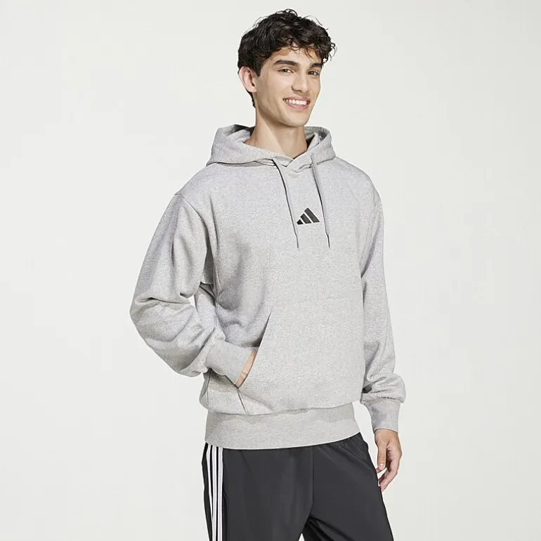 adidas Feel Cozy Mens Long Sleeve Fleece Active Big and Tall Hoodie