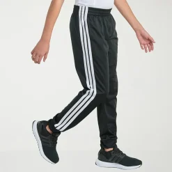 adidas Iconic Tricot Big Kid Boys Mid Rise Regular Fit Cuffed Track Pant