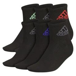 adidas Little & Big Kid Boys 6 Pair Quarter Ankle Socks
